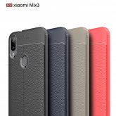 Bakeey Anti-fingerprint Litchi Silicone Soft Protective Case for Xiaomi Mi Play Non-original COD