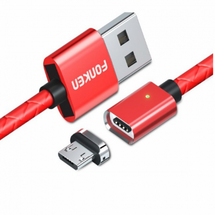 FONKEN 3A Micro USB Magnetic Fast Charging Data Cable For Oneplus HUAWEI P30 Nokia Android Phone COD