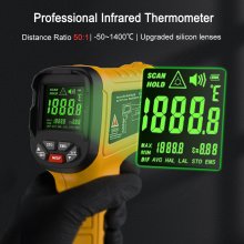 BSIDE Infrared Thermometer -50~1400C Professional 50:1 Digital IR-LCD Temperature Meter Non-contact Laser Thermometers Pyrometer COD