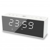 EK8609 Digital Alarm Clock Timer LED Mirror Snooze Table Clock Electronic Time Date Temperature Display Home Decorations COD