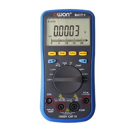 OWON B41T+ 4 1/2 Digital Multimeter With Bluetooth True RMS Tester Meter 3 in 1 Datalogger + Multimeter + Temperature Meter COD