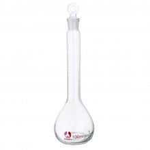 10/25/50/100/250ML Transparent Glass Volumetric Flask With Stopper Lab Glassware Kit COD