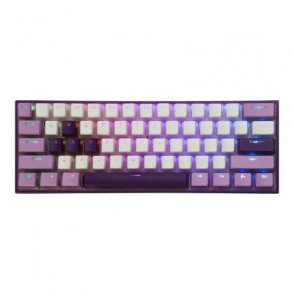 XVX Womier WK61 61 Keys Wired Mechanical Gaming Keyboard Hot Swappable Dye Sublimation PBT Pudding Keycaps OEM Profile USB Type-C 60% Layout Gaming Keyboard