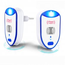 2PCS Multi-functional Mosquito Repeller Inverter Ultrasonic Mouse Repeller Indoor and Outdoor Insect Exterminator COD