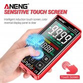 ANENG 621A 9999 Counts Auto Range Full-screen Touch Smart Digital Multimeter Rechargeable DC/AC Voltage Current Tester Meter COD