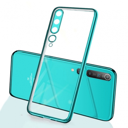 Bakeey for Xiaomi Mi10 Mi 10 Case 2 in 1 Plating Lens Protect Ultra-Thin Anti-Fingerprint Shockproof Transparent Soft TPU Protective Case Non-original CO