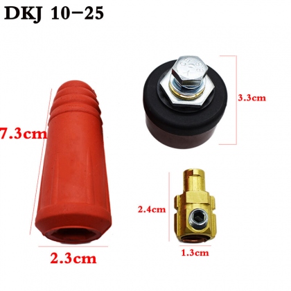 Plug Socket Set Quick Connector Welding Machine Plug Socket Impact Resistance and High Temperature DKJ 10-25 35-50 50-70 COD