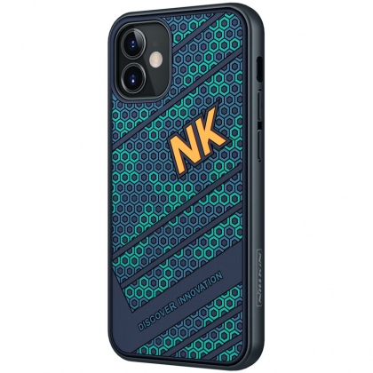 Nillkin for iPhone 12 Mini Case Fashion Sport 3D Texture Embossment TPU + PC Shockproof Anti-Fingerprint Protective Case Back Cover COD