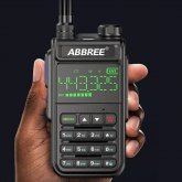 ABBREE AR-518 Full Bands Walkie Talkie 128 Channels LCD Color Screen Two Way Radio Air Band DTMF SOS Emergency Function COD