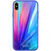 NILLKIN Colorful Shockproof Tempered Glass + Soft TPU Back Cover Protective Case for iPhone X COD