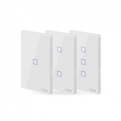 SONOFF® T0 EU/US/UK AC 100-240V 1/2/3 Gang TX Series WIFI Wall Switch Smart Wall Touch Light Switch For Smart Home Work With Alexa Google Home COD