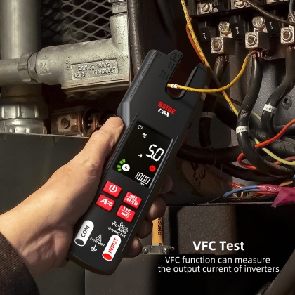 BSIDE U6X Digital Clamp Meter Multifunctional Testing Device 0-620V with Infrared Temperature Sensing Diode Measurement Compact Ideal for Electrical Troubleshooting and Repair