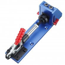 Fonson Upgrade XK-2 Pocket Hole Jig Wood Toggle Clamps with Drilling Bit Hole Puncher Locator Working Carpenter Kit COD