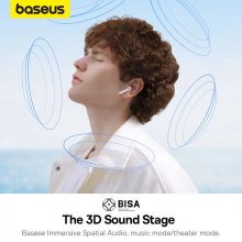 Baseus WX5 TWS bluetooth 5.3 Earphone Immersive Spatial Sound AAC Audio 4-Mic ENC Noise Cancelling Low Gaming Latency Semi-in-ear Sports Earphone COD