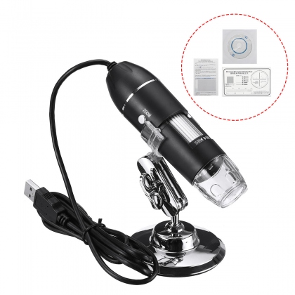 500X/1000X/1600X 2MP Handheld Digital Microscope Magnifier Camera With 8LEDs And Stand Microscope COD