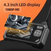 ANESOK 113 8mm Endoscope Camera LCD Display 4.3in 1080P Industrial Borescope Waterproof for High Definition Detection COD