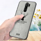 Bakeey for Xiaomi Redmi 9 Case Deer Classic Breathable Canvas Cloth Shockproof Protective Case Back Cover Non-original COD