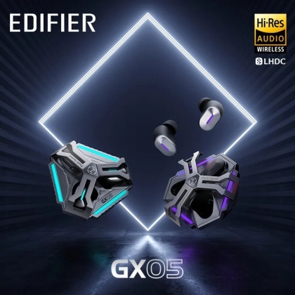 Edifier HECATE GX05 Gaming Earphone TWS bluetooth Earbuds All-Metal Sci-Fi Design 15ms Low Latency LHDC Hi-Res RGB Light 2.4G Wireless Headphone COD