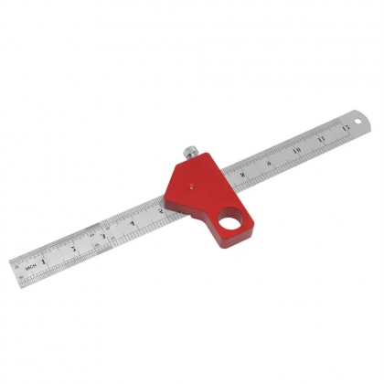 Combination Square 0-300mm Carpenter Square Angle Ruler 45/90 Degree Marking With Precision Etched Scales COD