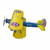 Dancing Wings Hobby E25 Stearman PT-17 Kaydet 450mm Wingspan PP Material RC Airplane Biplane Flying Wing KIT/ KIT+Power Combo COD