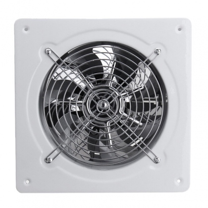 110/220V 60W 2800r/min 8inch Exhaust Fan Wall Mounted Blower Bathroom Kitchen Air Vent Ventilation Extractor COD