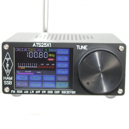 Upgraded ATS25X1 2.4Inch Touch Screen Si4732 Chip All Band Radio Receiver DSP Receiver FM LW MW and SW SSB COD