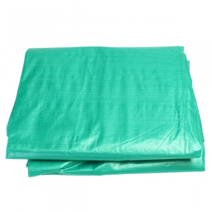 PE 5.4×7.3m/17.7×24ft Outdoor Waterproof Camping Tarpaulin Field Camp Tent Cover Car Cover Canopy COD