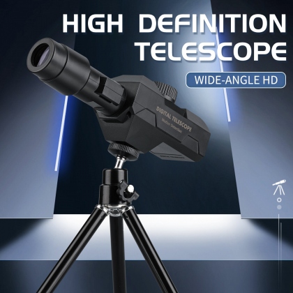 70X WIFI Digital Telescope With Metal Tripod Rechargeable Wireless Monocular Scope Support Android IOS For Taking Picture Video COD