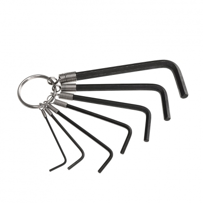 JETECH Hex Key Wrench 7Pcs Hex Key Set On A Ring COD