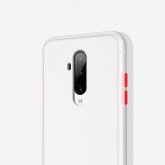 For OnePlus 7T Pro Case Bakeey Armor Shockproof Anti-fingerprint Matte Translucent Hard PC&Soft TPU Edge Protective Case COD