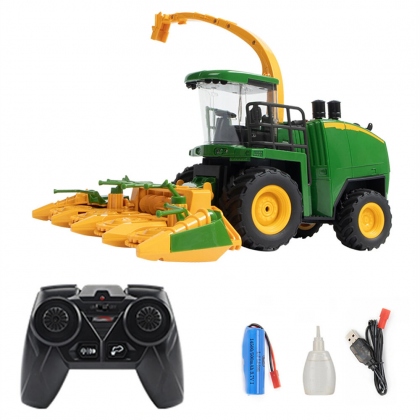 KORODY 6602 RTR 1/24 2.4G 6CH RC Car Harvester Truck Remote Control Farmer Models Smoke Light Sound Vehicles Machine Toys COD