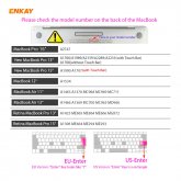 Enkay 3-In-1 Ultra-thin TPU Keyboard Protective Film + Full Body Case Cover + Dustproof Plug for MacBook Pro 16 inch US Version A2141 Accessories COD