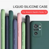 Bakeey for Xiaomi Redmi Note 10 / Redmi Note 10S Case Smooth Shockproof with Lens Protector Soft Liquid Silicone Rubber Protective Case Non-Original COD