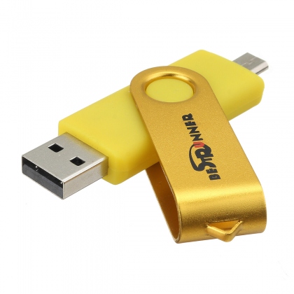 Bestrunner Type-C USB 2.0 32GB OTG Flash Drive U Disk 360 Degree Rotation for Type-C Smart Phone Tablet Laptop COD