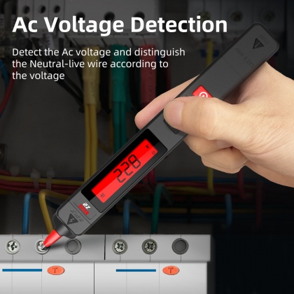 BSIDE Z2 Tester Pen LCD Display 12-300V ±5.0% Precision Portable Electrical Tool Fast Response High Accuracy COD