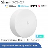 SONOFF SNZB-02P Wireless Zigbee3.0 Temperature Humidity Sensor Smart Home Alert Works with SONOFF iHost NSPanel Pro ZB Bridge Pro ZBDongle-E COD