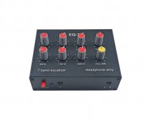 7-segment Equalizer Tone Treble Mid Bass Adjust Mobile Computer Game Headset Ear Amplifier Audio Signal Preamplifier DIY COD