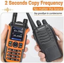 Baofeng UV-21 PRO L V2 Walkie Talkie Tri-band Long Range Portable Ham Radios Type-C Rechargeable Amateur Two-Way Radio for Hunting Hotel EU Plug COD