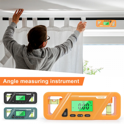 Digital Protractor Inclinometer Level Box Waterproof Angle Finder with Magnetic Base and Backlit LCD Display Measures Multifunctional Measurement Tool CO