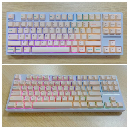 Yogurt 145 Keys Keycap Set Cherry Profile PBT Sublimation Suitable for 61/68/75/84/87/89/96/98/100/104/108 Keyboards COD