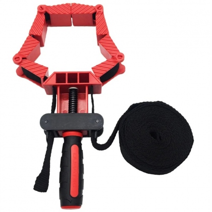 Woodworking Soft Belt Strap Clamp Versatile Durable with Foldable Clamping Blocks Ideal for DIY Projects Round Frame and Irregular Shape Clamping COD