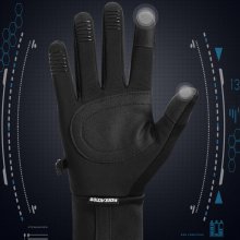 Golovejoy Warm Gloves Touch Screen Windproof Plus Velvet Wear-Resistant Gloves for Cycling Driving Running Hiking COD