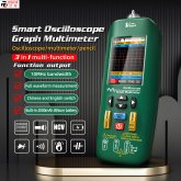 BSIDE O1 3-in-1 Smart Oscilloscope Graph Multimeter Function Oscilloscope Multimeter Electric Pen 10MHz Bandwidth 2.8" TFT Color Display 2000mAh Lithium Battery High Accuracy Convenient Portable