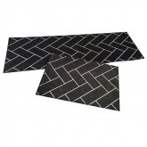 2Pcs Home Kitchen Floor Mat Non Slip Runner Anti Fatigue Rug Set