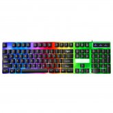 Wired Keyboard & Mouse Set 104 Keys Mechanical-feel Keyboard with Colorful Backlit Ergonomic Mouse Kit for PC Computer COD