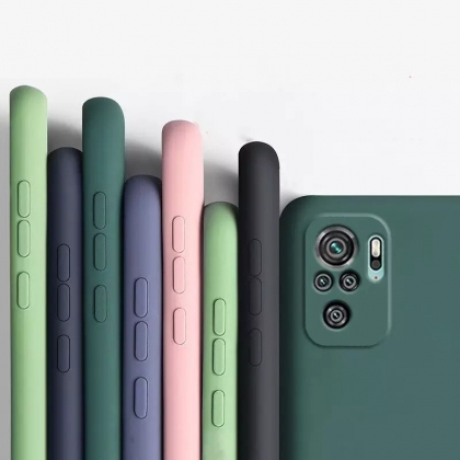 Bakeey for Xiaomi Redmi Note 11S 4G Case Smooth Shockproof with Lens Protector Soft Liquid Silicone Rubber Protective Case Non-Original COD