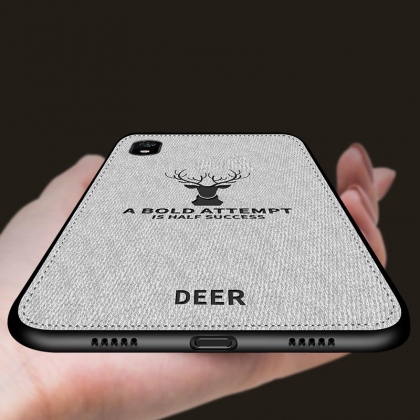 BAKEEY Deer Classic Canvas Cloth Shockproof Protective Case for Xiaomi Redmi 7A Non-original COD