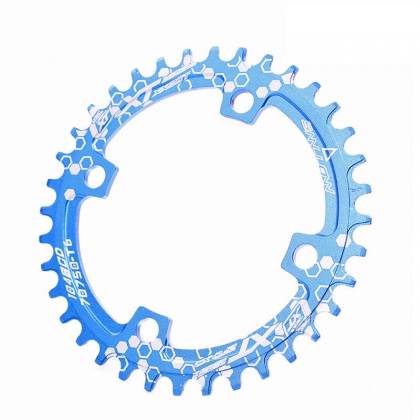 BIKIGHT BCD104 Chainring 32/34/36/38T Mountain Bike Discs Bike Components Round Narrow Wide Chainring Bicycle Chainwheel COD