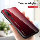 Bakeey for Xiaomi Mi10 Mi 10 / Mi 10 Pro Case Gradient Color Tempered Glass Shockproof Scratch Resistant Protective Case Back Cover Non-original COD