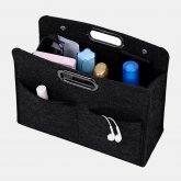 Felt Cosmetic Bag Ladies Multi-Function Felt Handbag Finishing Bag Portable Felt Storage Bag COD